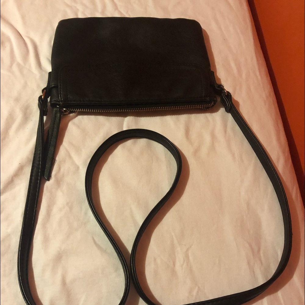 Black cross body purse